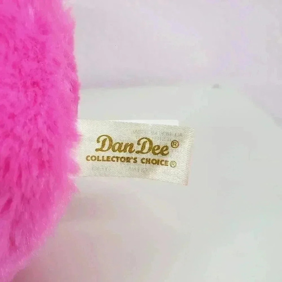 Dan Dee Hot Pink Stuffed Bunny - Picture 4 of 4